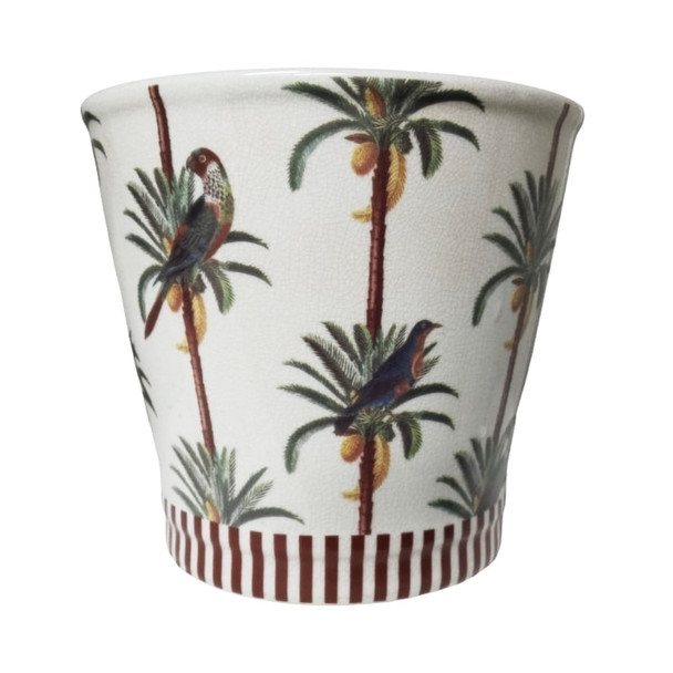 Palm Paradise Planter H17cm W16cm