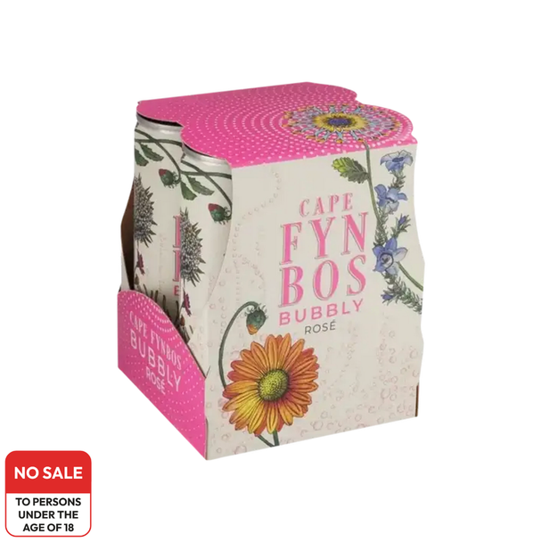 Cape Fynbos Bubbly Rose 4 pack