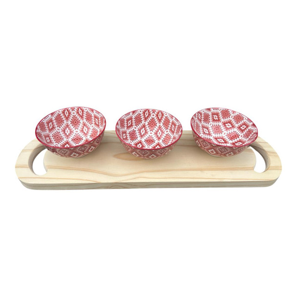 Bon Appetite Platter - Red Western Diamond