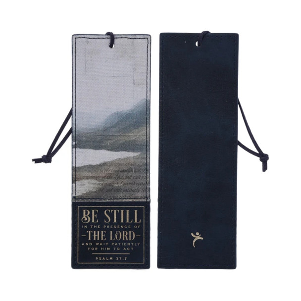 Be Still in the Presence Faux Leather Bookmark