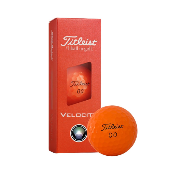 2026 Titleist Velocity Orange Golf Balls / 3 Pack