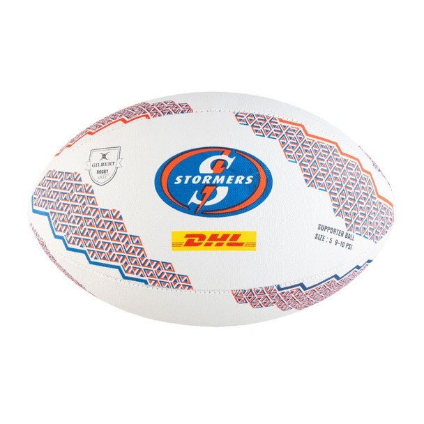 DHL Stormers Supporter Rugby Ball / White/ Blue/ Red