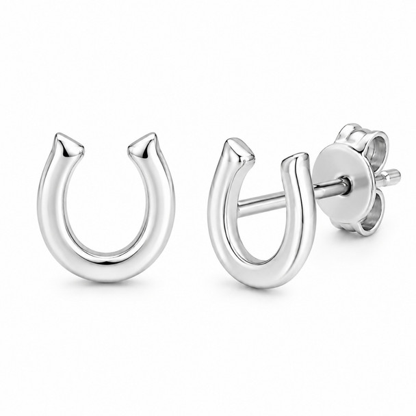 Horse Shoe Stud Earrings