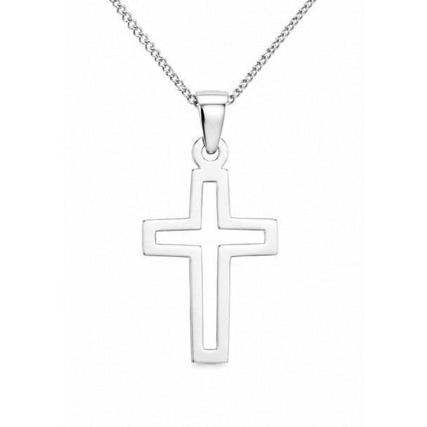 Medium Open Cross Necklace