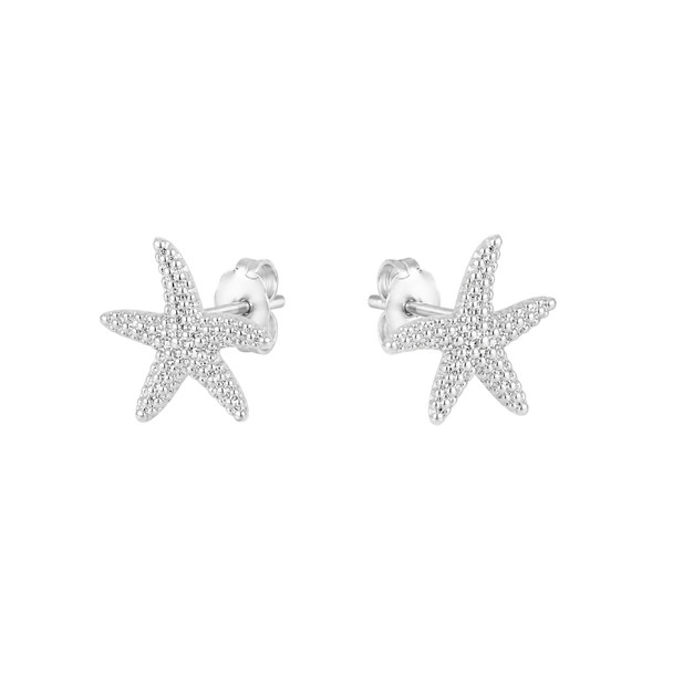 Nodule Starfish Stud Earrings