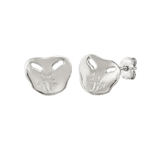 Pansy Shell Stud Earrings