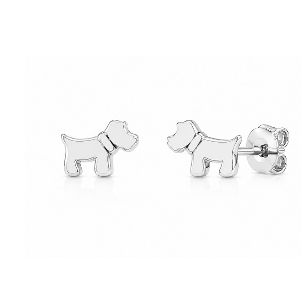 Petite Puppy Stud Earrings