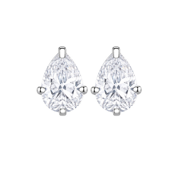 Petite Teardrop Cubic Stud Earrings