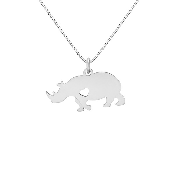 Rhino Heart Necklace
