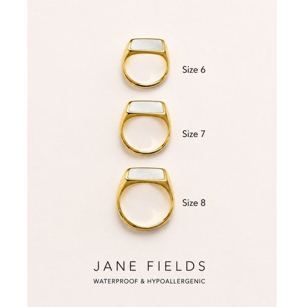 White Pearl D- Ring