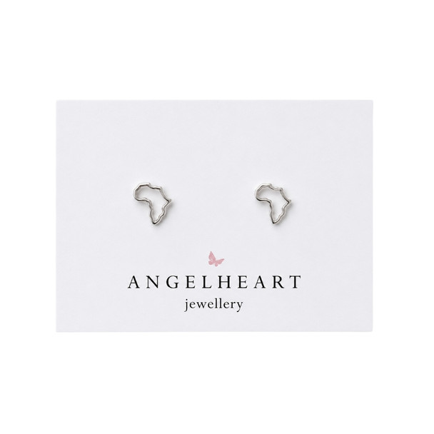 Earring Stud / Open Africa / Silver