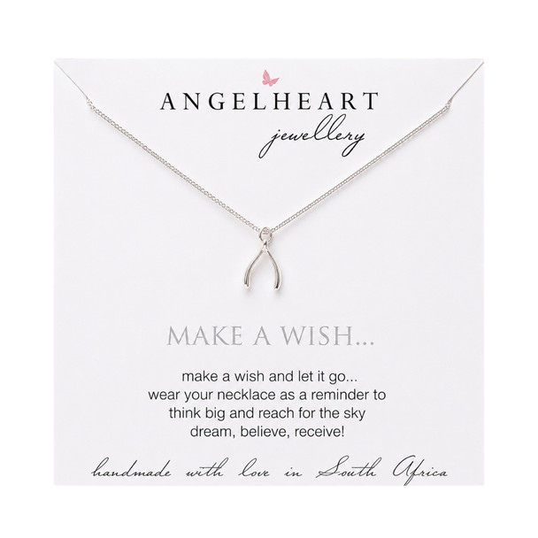 Wishbone Necklace Silver Chain