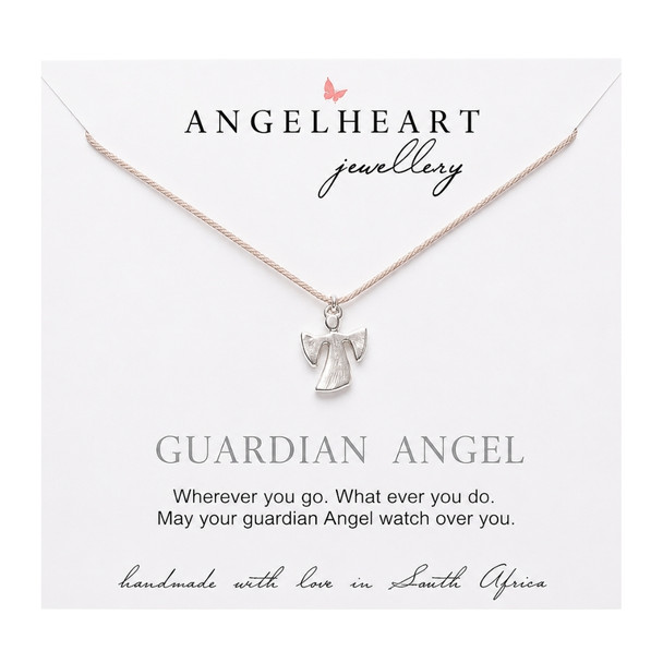 Angel Necklace On Nude Silk