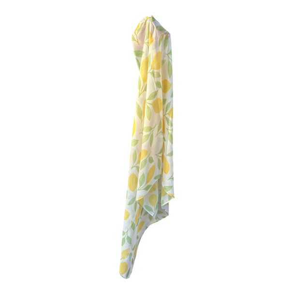 Lemon & Sage Leaf Viscose Scarf