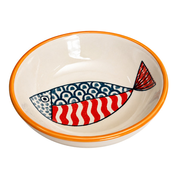 Single Colourful Fish Ceramic Dipping Bowl