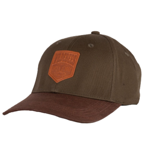 Flexi Fit PU Badge Oilskin Cap / Sage Choc