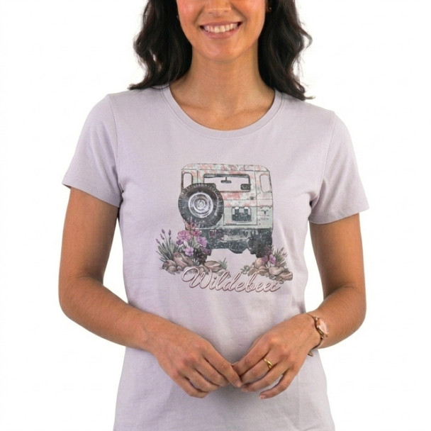 Ladies SS T-shirt Petal Pathway / Sandshell