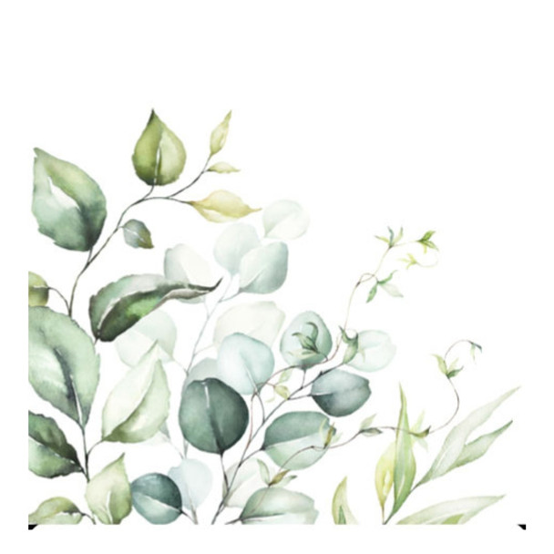 Serviette - Eucalyptus Branches (33x33cm)