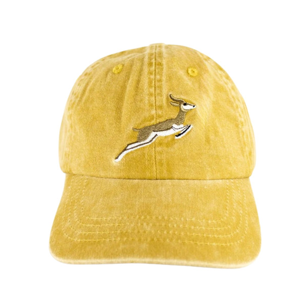 Springboks Natural Emb Dad Cap / Mustard