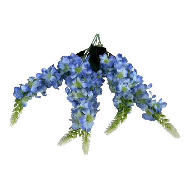 Blue Flower Flower Spray 55cm
