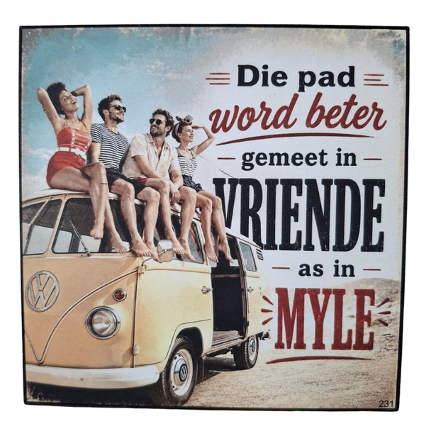 Wall Decor - Gemeet In Vriende as in Myle