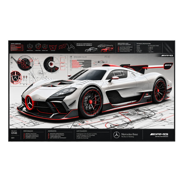 Silver Merc Car Plan Printed Board