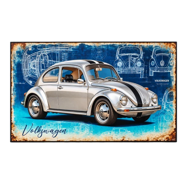 Silver Volkswagen Buggy Printed Board