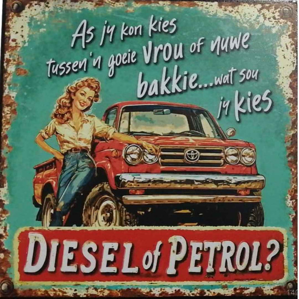 Wall Decor - Kies Diesel of Petrol