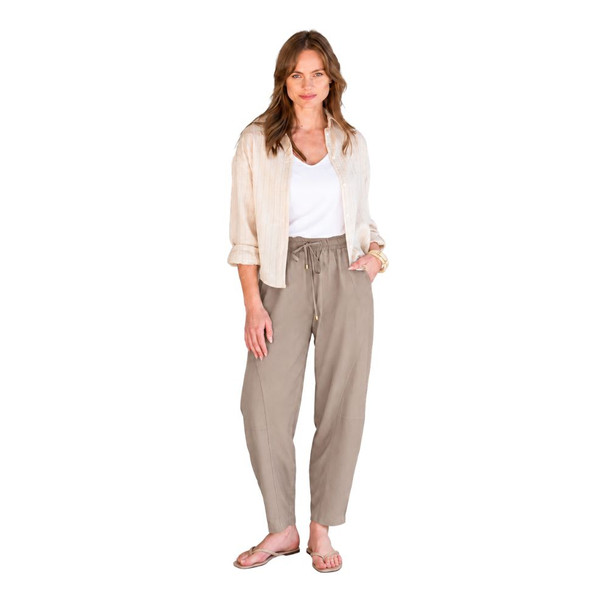 Taupe Tiffany Barrel Pants