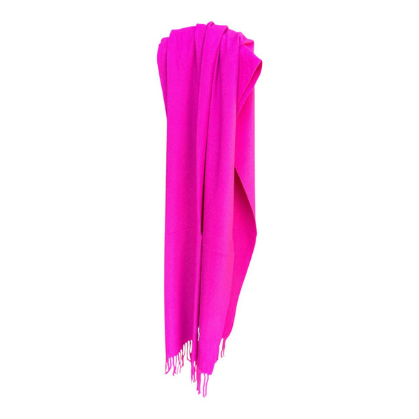 Fuchsia Pink Polyester Scarf