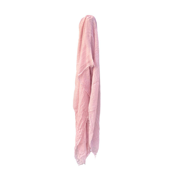 Blush Pink Lightweight Crinkle Scarf