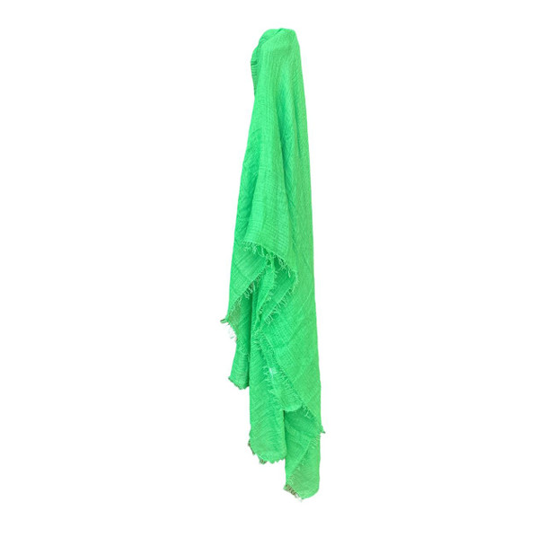 Green Lightweight Crinkle Scarf