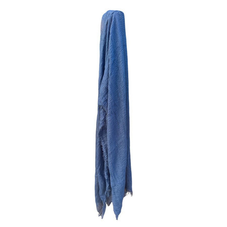 Denim Blue Lightweight Crinkle Scarf