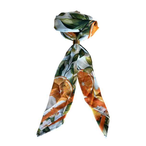 Orange Grove Square Polyester Scarf