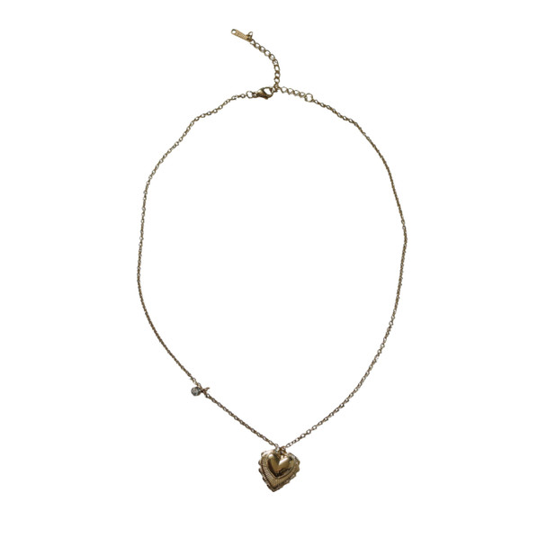 Layered Heart Pendant Necklace