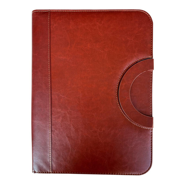 Cognac Round Handle Executive A4 Business Portfolio