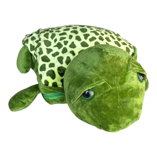 Turtle Soft Toy with Fold-Away Blanket
