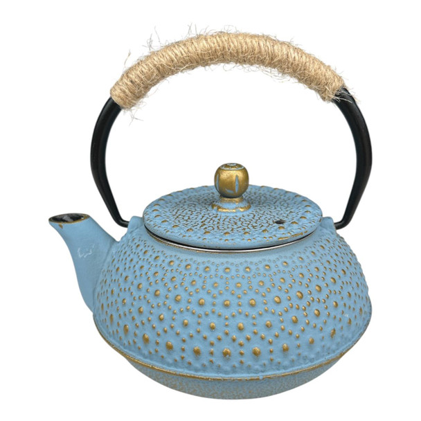 Blue & Gold Cast Iron Teapot 600 ml