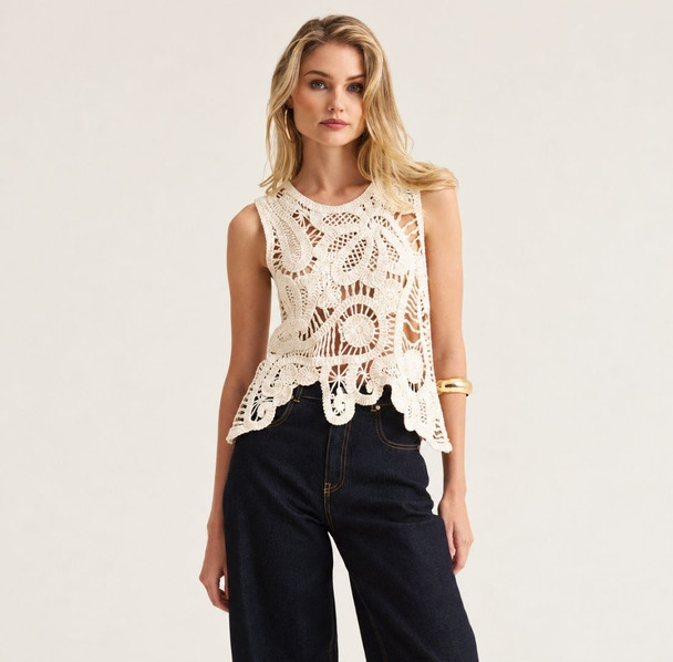Crochet Top - Apricot