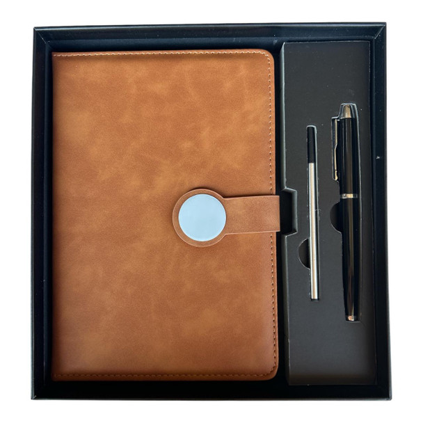 Tan A5 Executive Notebook & Pen Gift Set