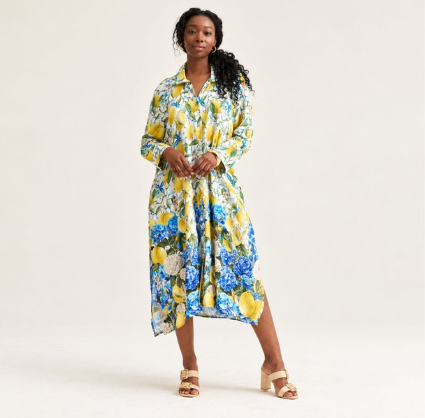 Liza Shirtdress - lemon check