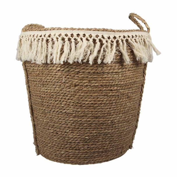 Two-Toned Weaved Basket - Large