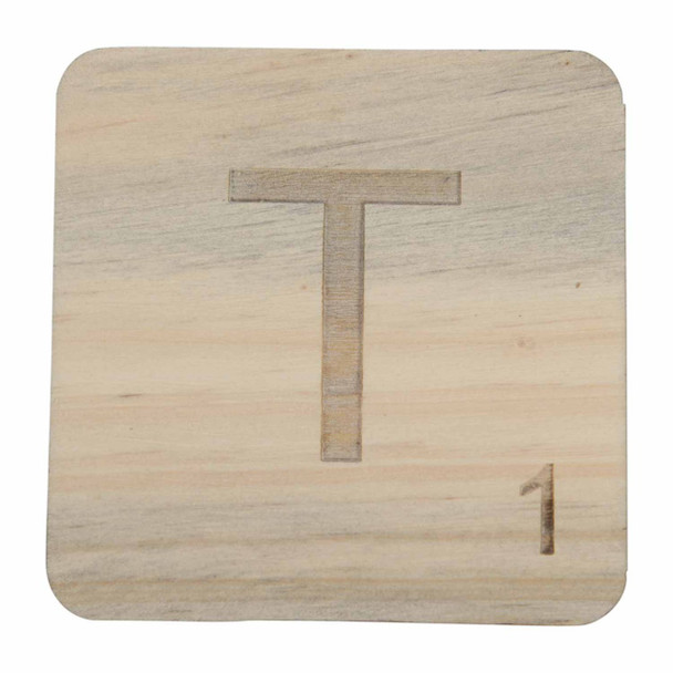 Wooden Scrabble Letter T