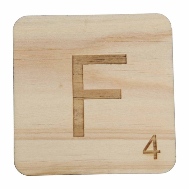 Wooden Scrabble Letter F