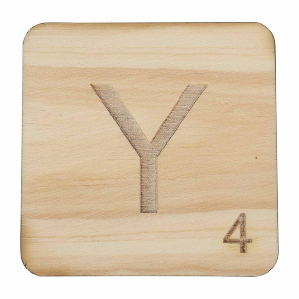 Wooden Scrabble Letter Y