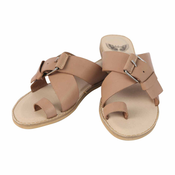 Iced Chilli Leather Sandal - Bone Crust