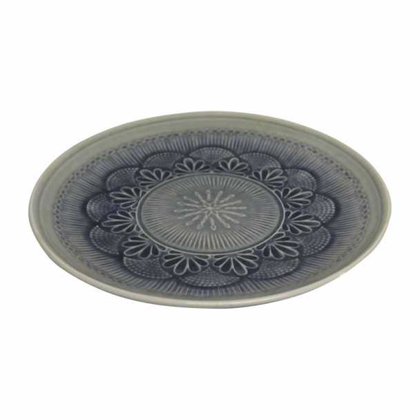 Blue Ceramic Fruit Plate