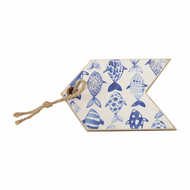 Gift Wrap Tag - Blue Fish