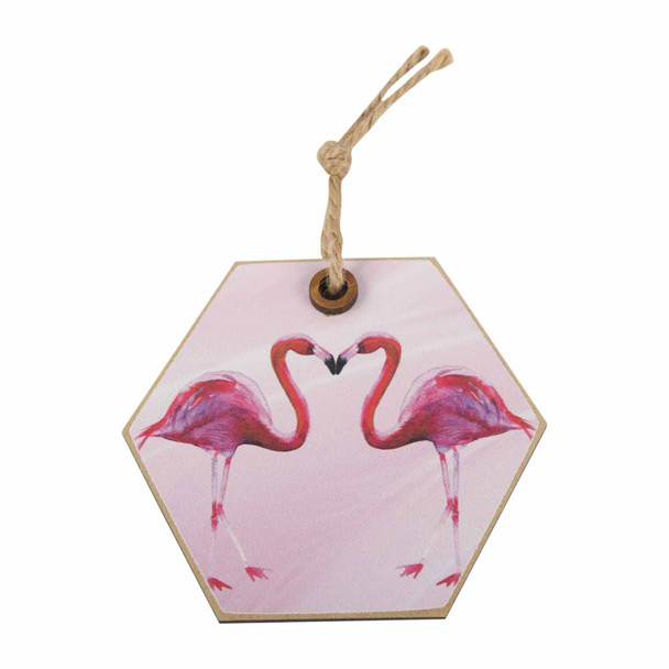 Gift Wrap Tag - Flamingo