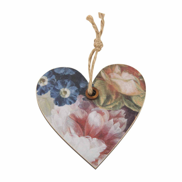 Gift Wrap Tag - Floral Heart